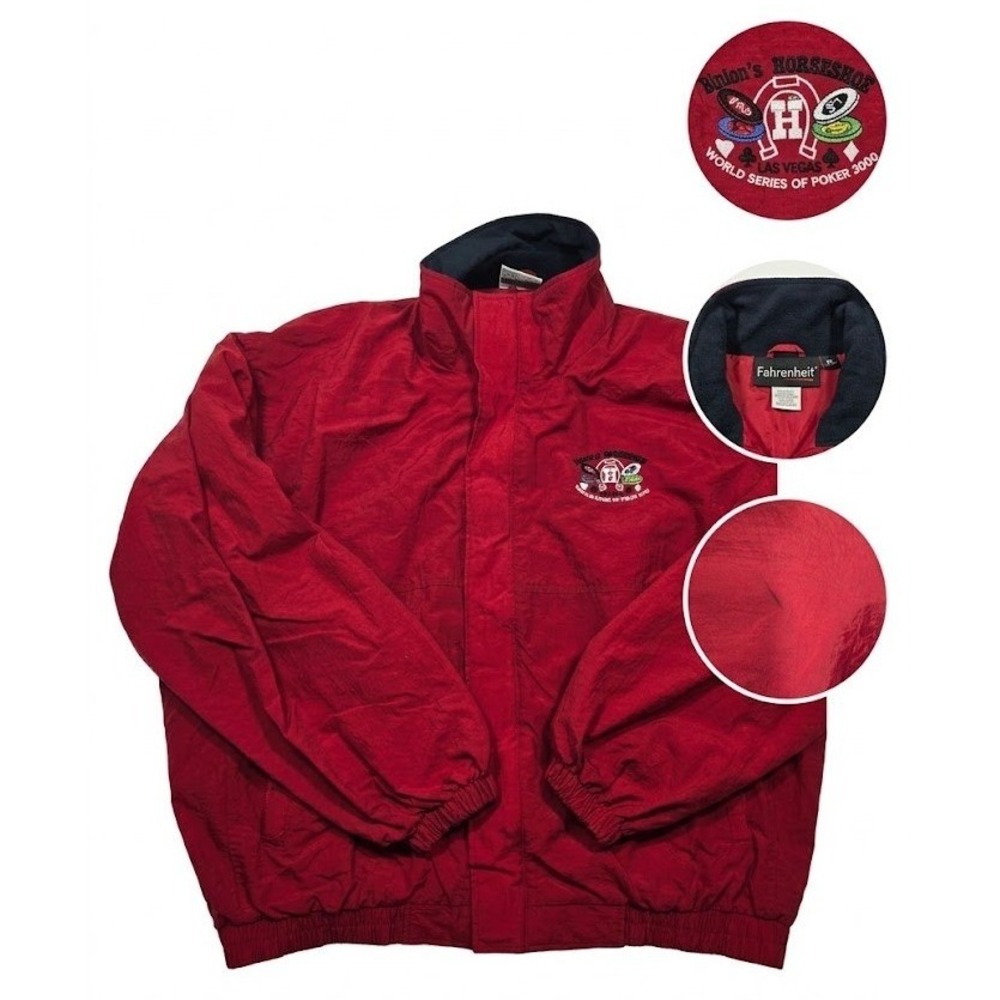 Vintage 2000 Binions Horseshoe World Series of Poker WSOP Jacket Mens XL Vegas